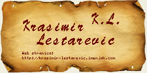 Krasimir Leštarević vizit kartica